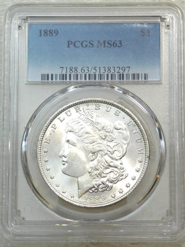 1889 P Morgan Silver Dollar PCGS MS-63
