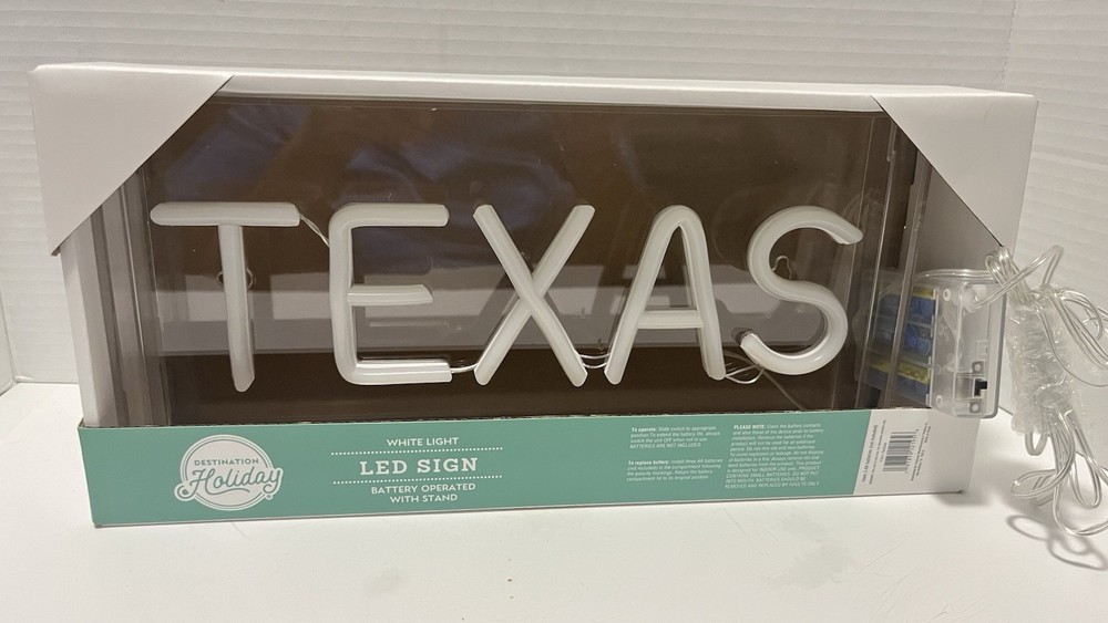 LED sigh “Texas” Battery Operated