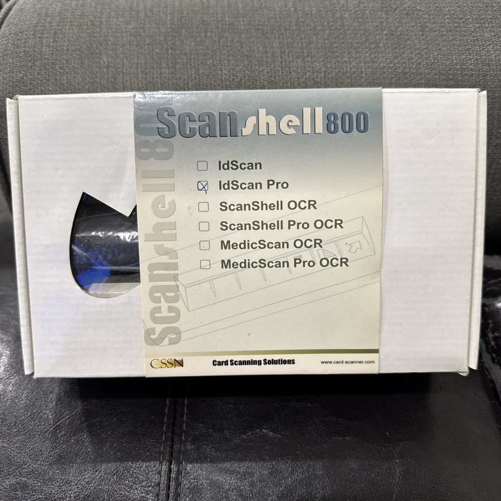 CARD SCANNING SOLUTIONS SCANSHELL 800