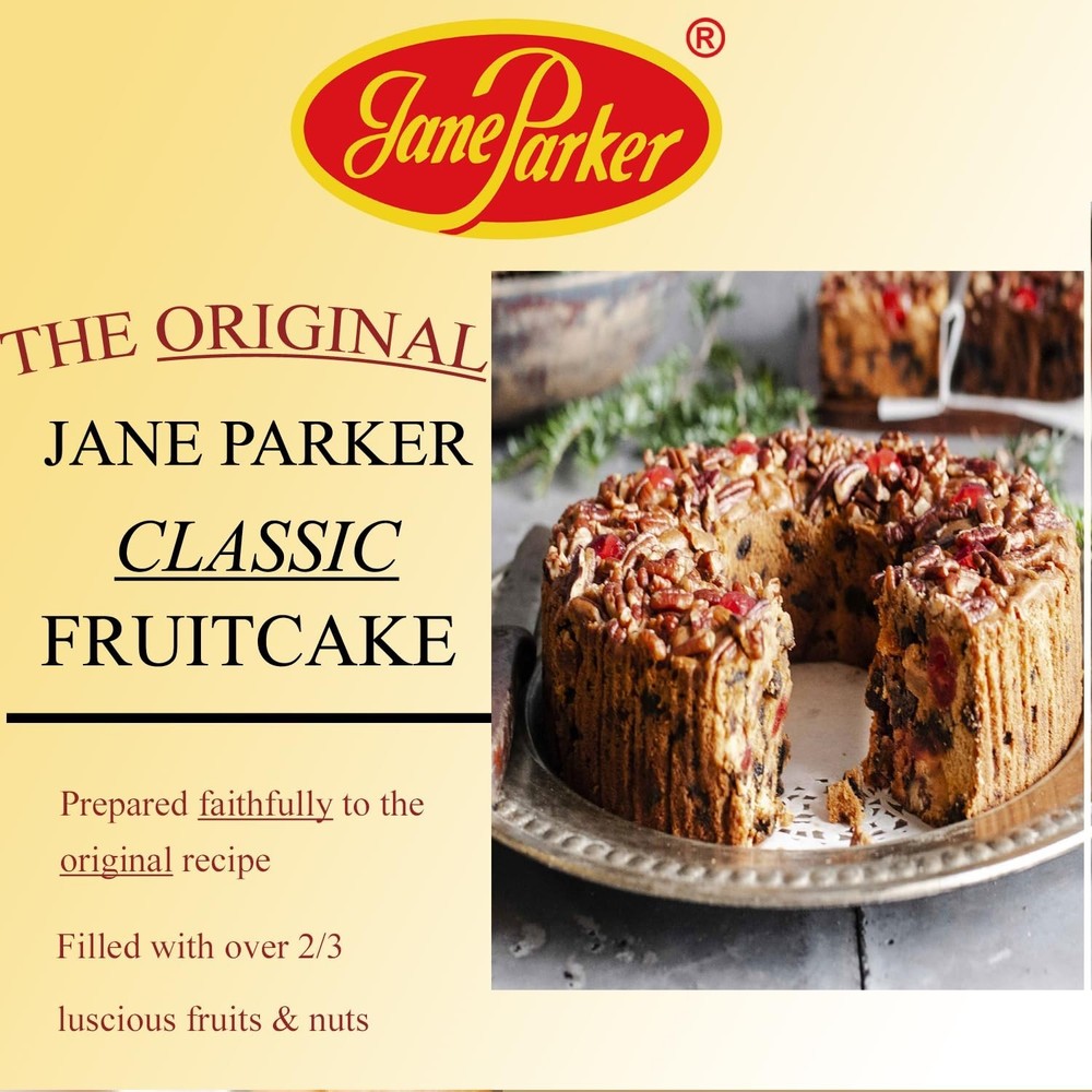 Classic Fruitcake 3lb Ring - 1930s Recipe, Packed w/ Fruit & Nuts