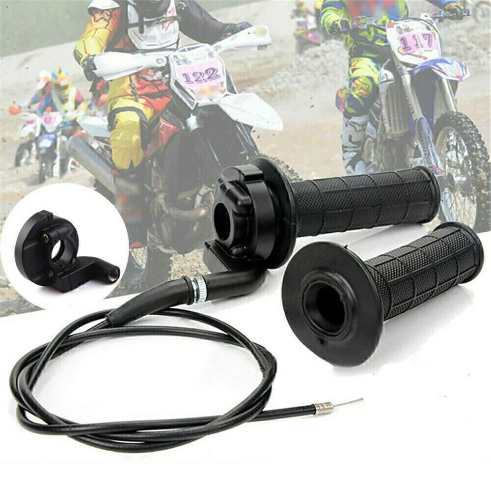 For Coleman CT200U Trail 200 Mini 196cc Bike Throttle Hand Grips Cable Clamp Kit
