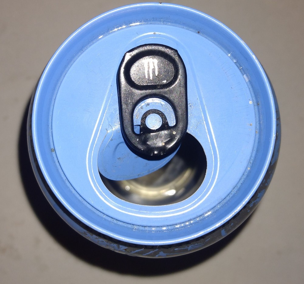 Monster Energy Ultra Blue top opened