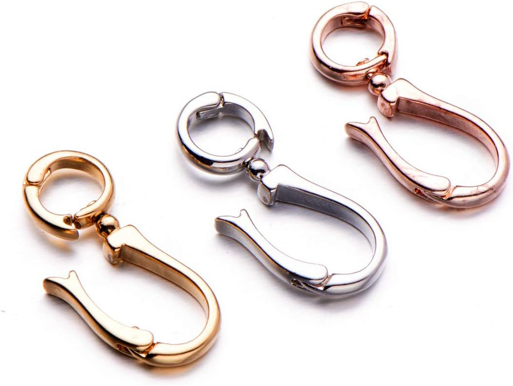 Double Opening Interchangeable Pearl Enhancer Connector Shortener Pendant Bail C