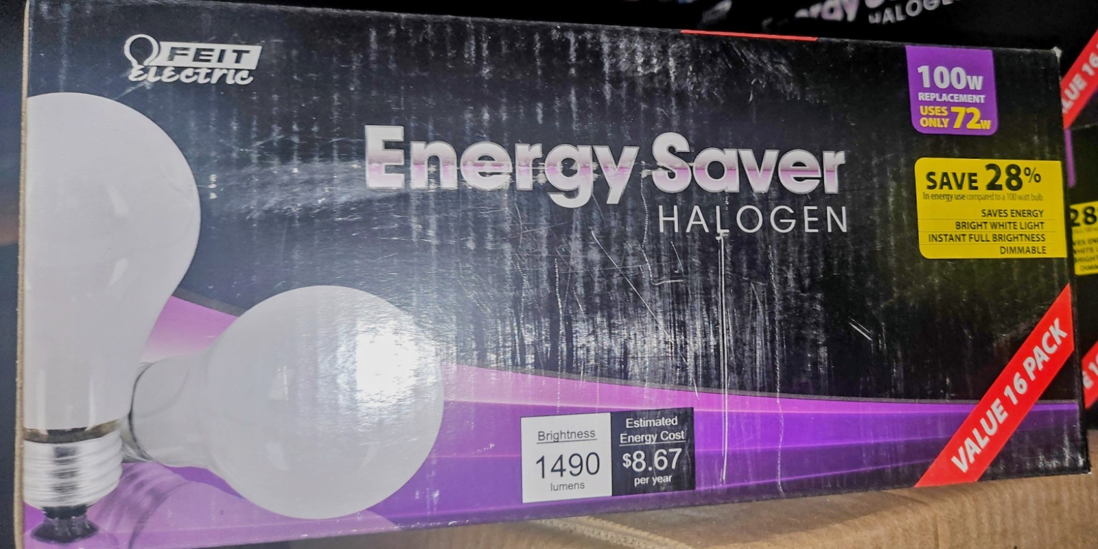 Feit Electric A19 72w Medium Base Frosted 16-pk