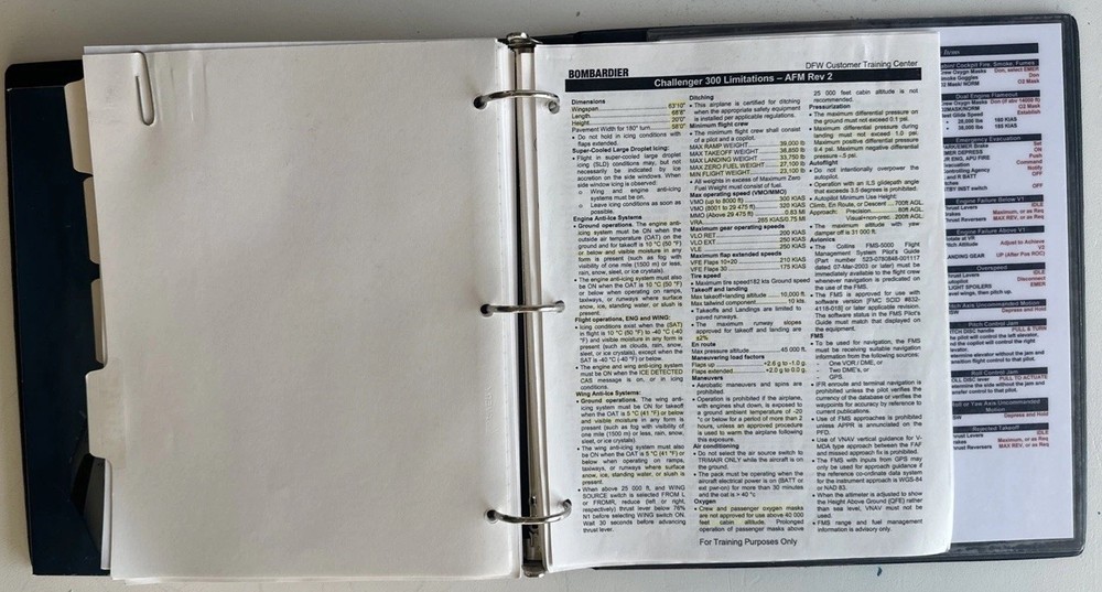 Bombardier Challenger 300 Training Program Manual