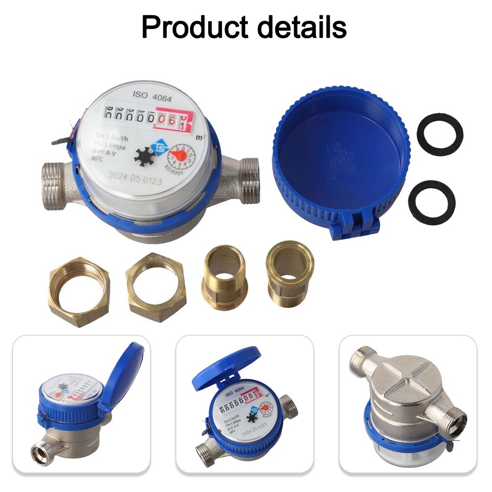 Smart digital water meter household mechanical rotor pointer cold water meter