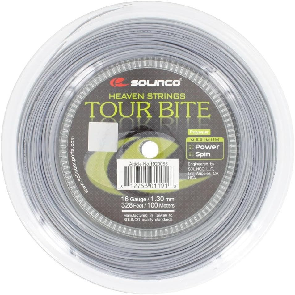 Tour Bite Silver Tennis String Mini Reel - Premium Performance