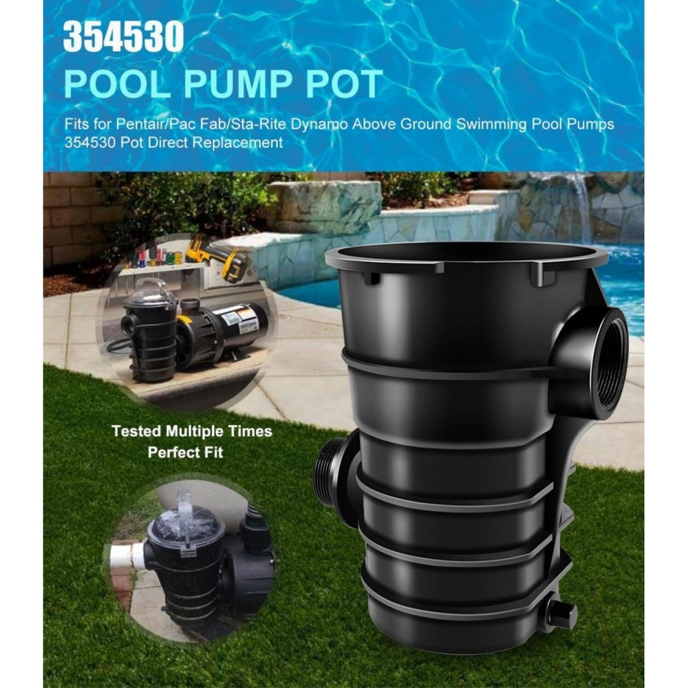 354530 Pot Direct Replace for Pentair Pac Fab Sta-Rite Dynamo Pool Pump Strainer