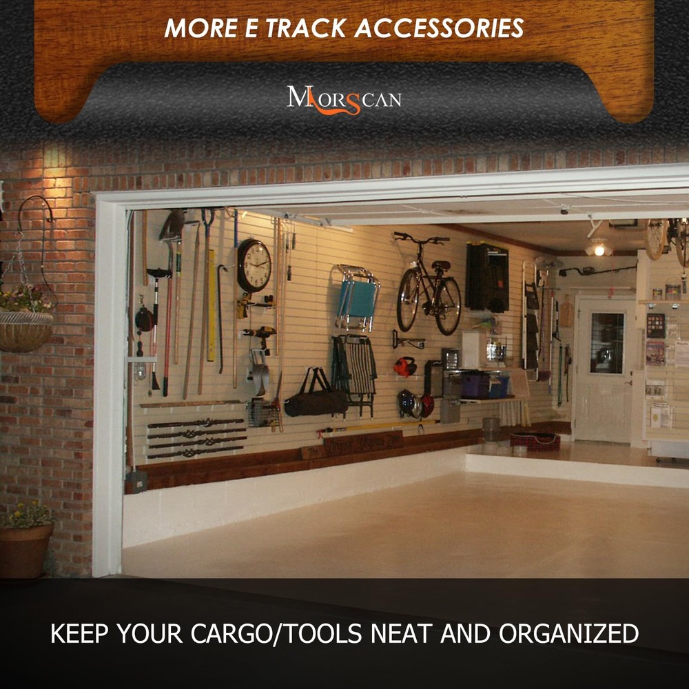 10 Pack E-Track Connector with Square Plates Bolt-on Steel Cargo Securement E