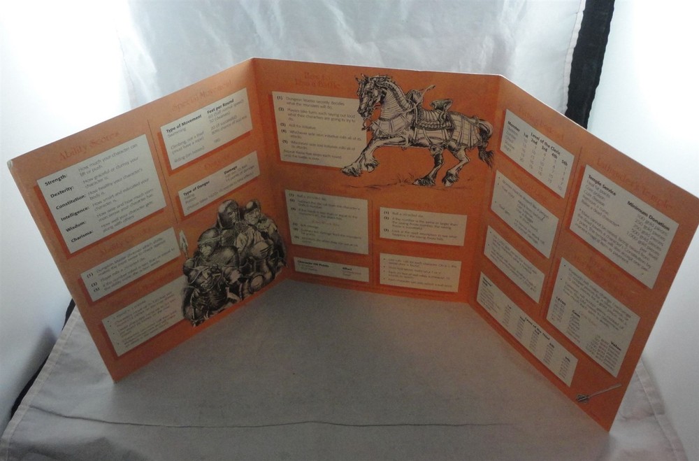 Introduction to Advanced Dungeons and Dragons Dungeon Master's Screen