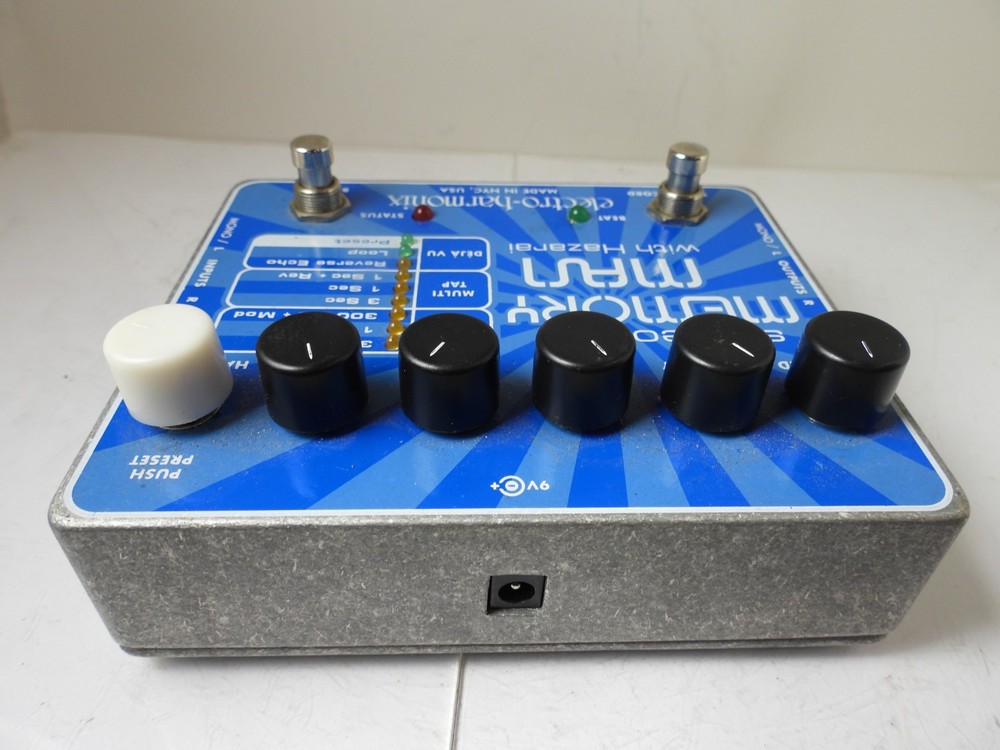 Electro Harmonix Stereo Memory Man w/Hazarai Delay Echo Effects Pedal EHX