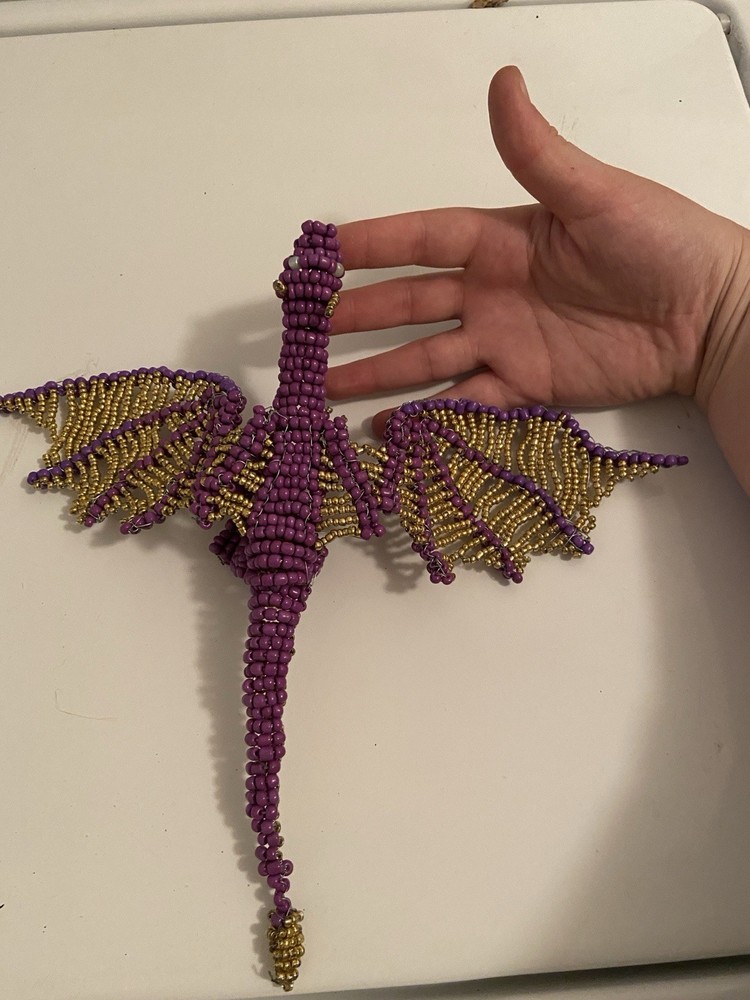 Handmade 3D Beaded Figment Dragon