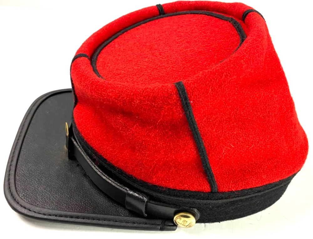 CIVIL WAR CSA CONFEDERATE INFANTRY WOOL KEPI FORAGE CAP HAT-MEDIUM
