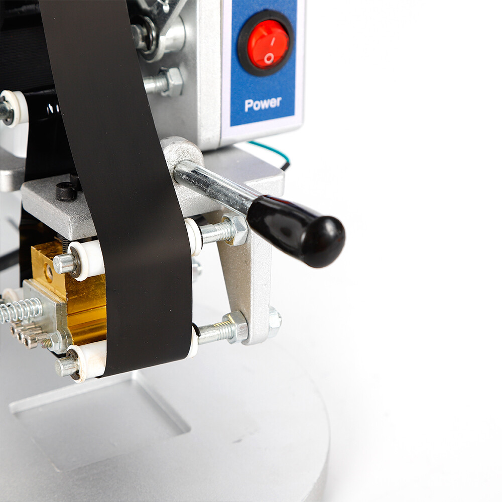 Hot Stamp Printer 110V Ribbon Manual Hot Foil Stamping Printer Date Code Machine