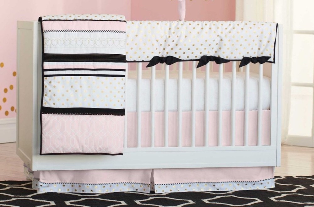Just Born Coco Collection 3pc Crib Bedding Set