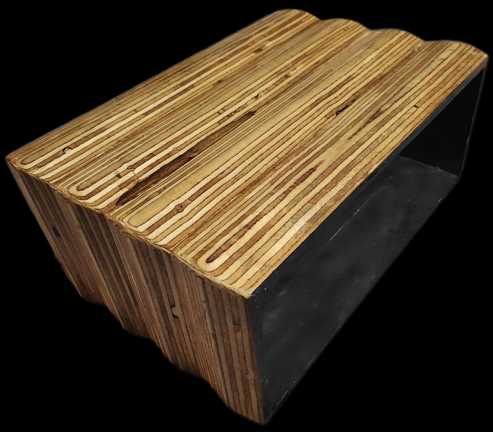 Custom Handmade 4U Wood Desktop Studio Rack.