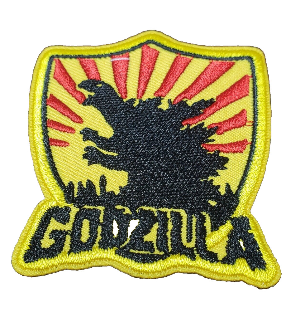 3" GODZILLA Shield w Rays Logo Patch- Mailed from USA