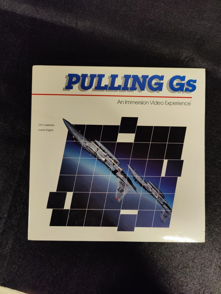 Laserdisc PULLING G's An Immersion Video Experience (1987) Optical Data / MINT !