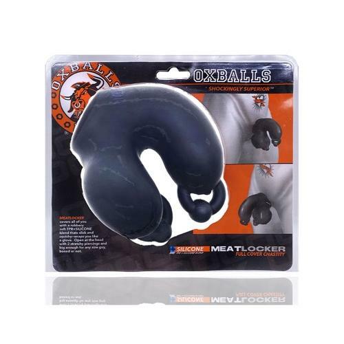 Oxballs Meatlocker Chastity Black Ice