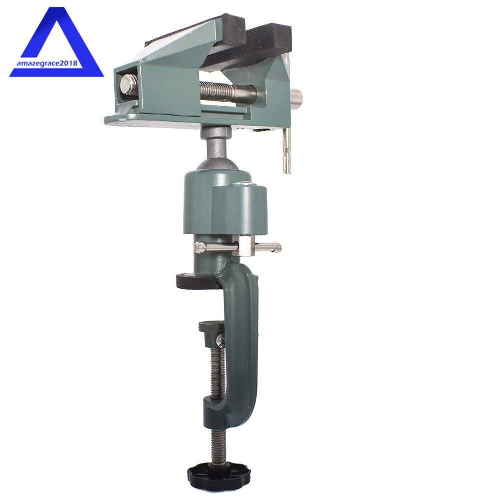 For Holding Small Parts Universal Table Vise 3" Aluminum Swivel 360° Rotating US