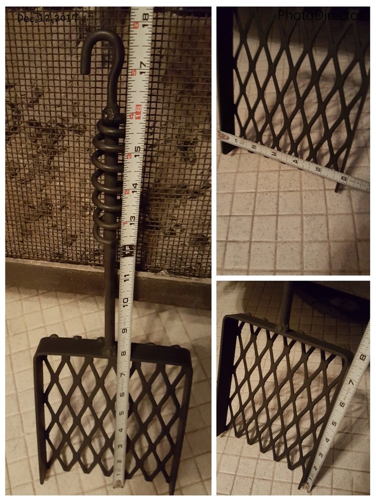 Fireplace (Box)-Std Ember Shovel & Ember/Ash Rake (Custom Lgth) ,Blacksmith made