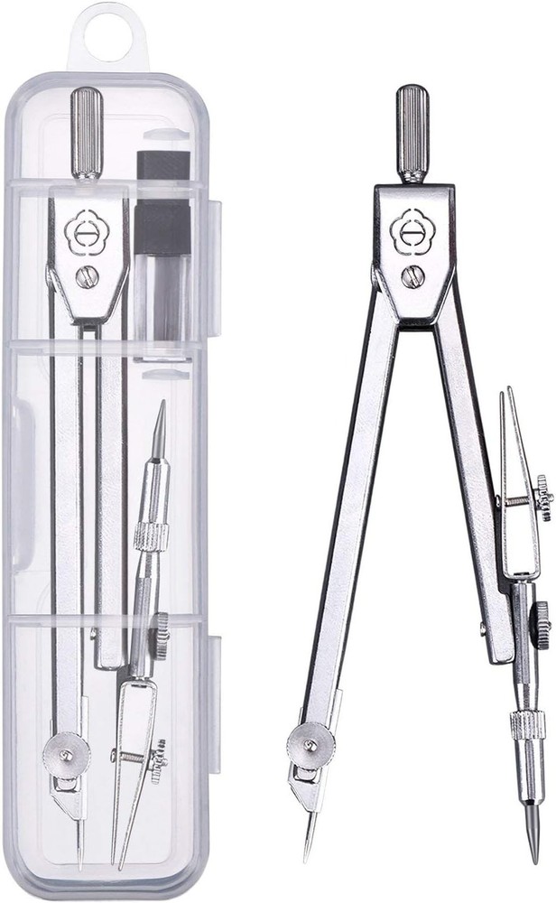 Drawing Compass & Protractor Set - Essential Geometry Tools for Students