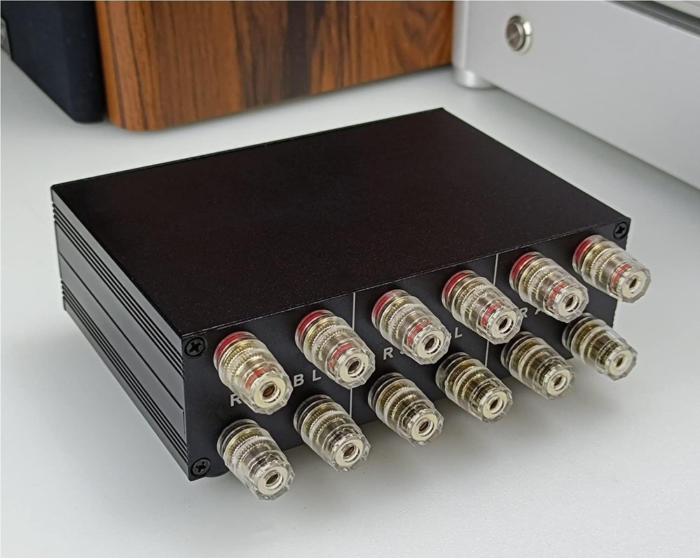 Versatile RCA Amp Switcher - Select 2 Speakers or 2 Amplifiers with Ease