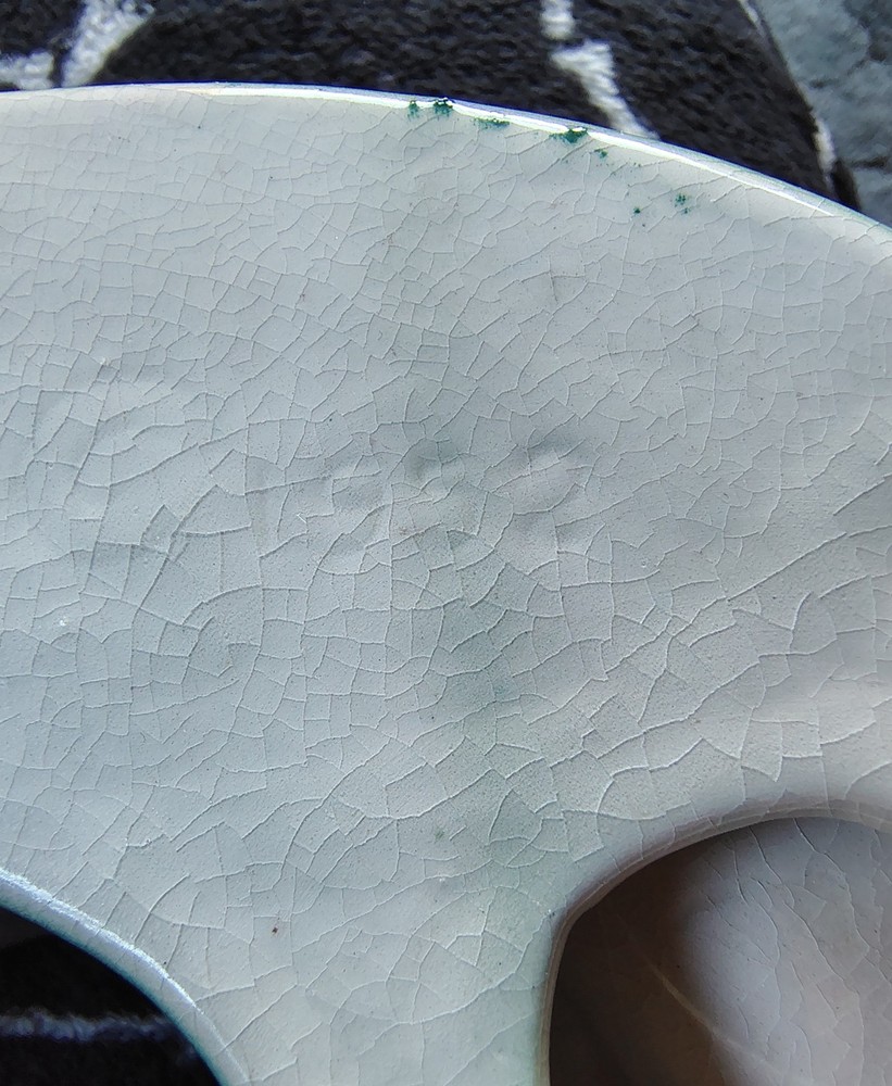 1952 Wave Shaped Ceramic Console Tray By Lane & Co.