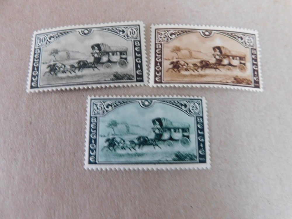 BELGIUM, SEMI POSTALS, B166-68, MINT HINGED