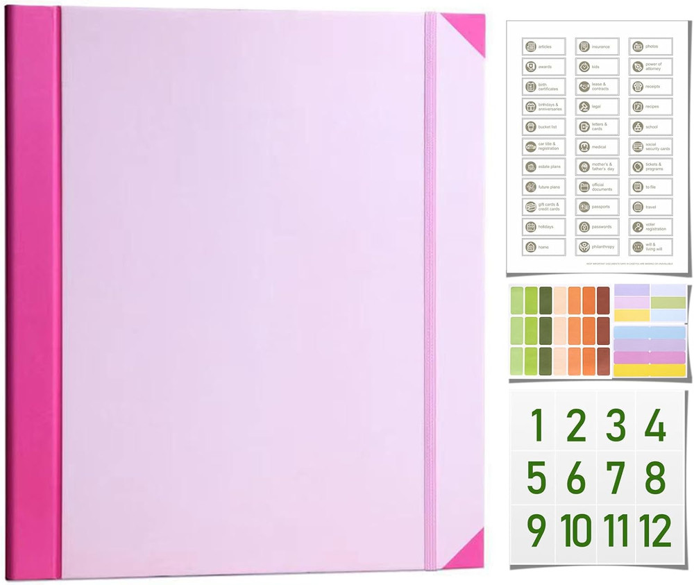 The Life Book Document Organizer - Binder for Important Documents, Document Orga