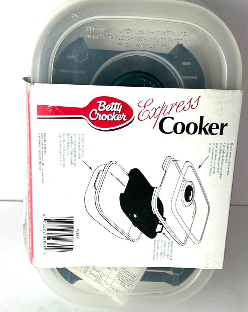 Betty Crocker Express Cooker 3 Piece Set Vintage 1995 Brand New