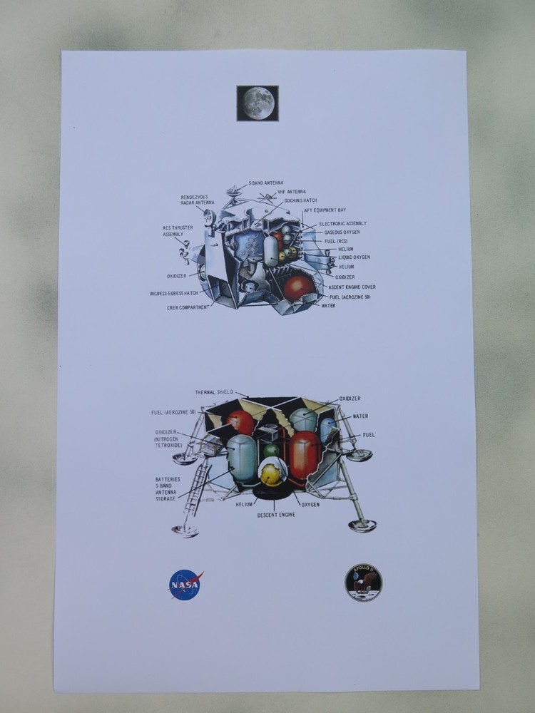 Apollo 11 Lunar Module  line plan