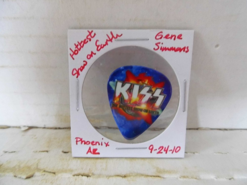 KISS "GENE SIMMONS" 9/24/10 GUITAR PICK~READ DESCRIPTION #12~11