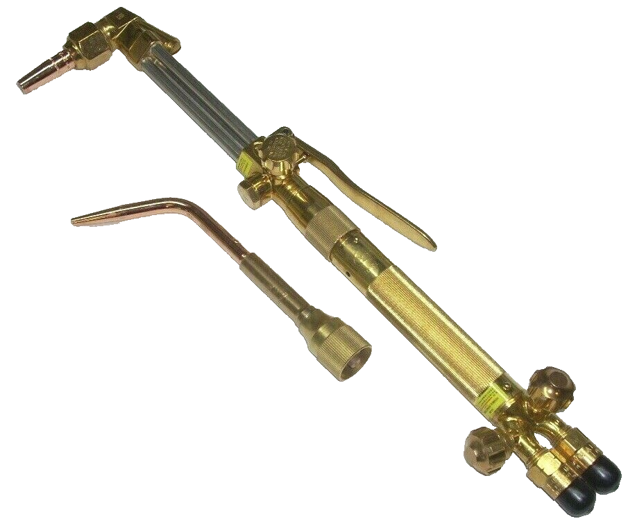 Harris Ironworker Oxy Acetylene Cutting Welding Torch w Gas Mixer & Tips