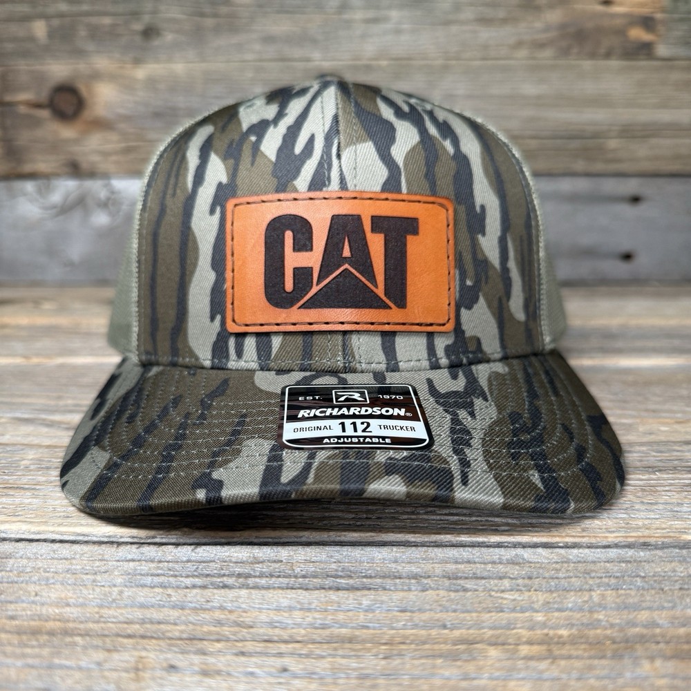 CAT BOTTOMLAND CAMO RICHARDSON LEATHER PATCH HAT