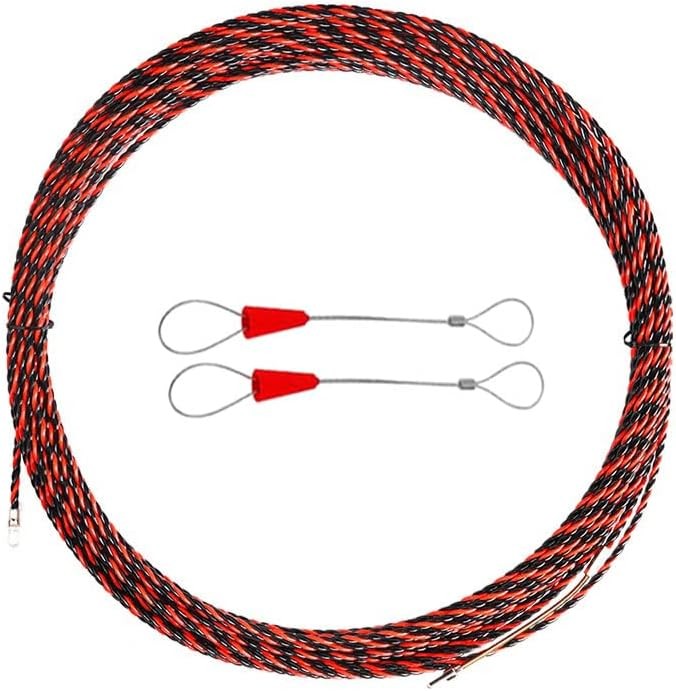 50ft/15m Fish Tape Cable Puller Kit -1/6“ Diameter PET,Fish Cables Through Wal