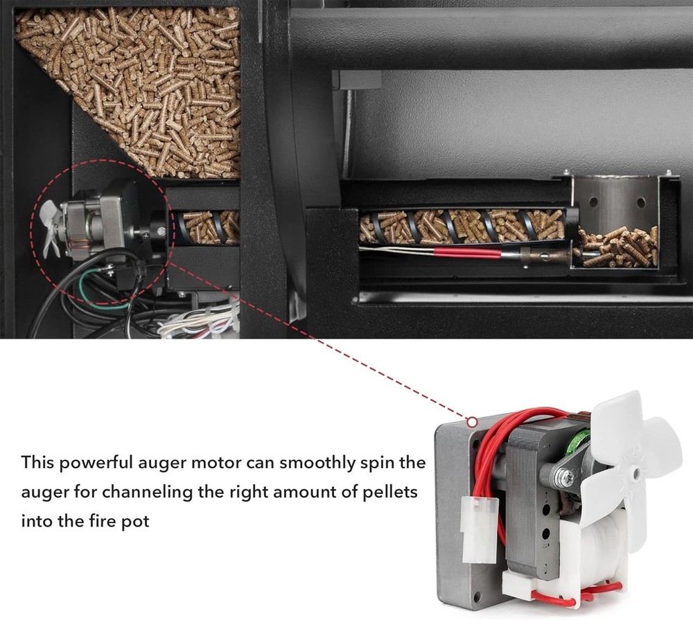 Durable Replacement Auger Motor - Pit Boss Grill=
