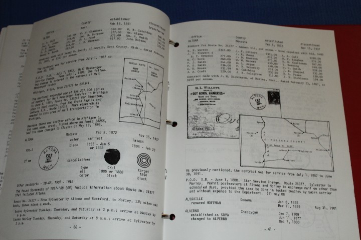 Michigan Postal History Journal Review approx 1991 1994 BlueLakeStamps Useful!