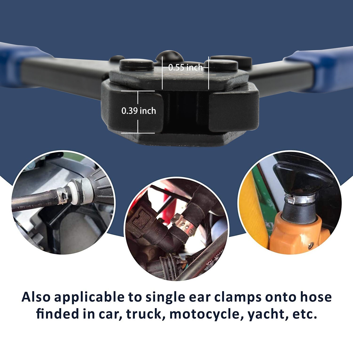 EFIELD PEX Cinch Clamps Crimping Tool for SS Clamps 3/8"-1"& Go/No-Go Gauge