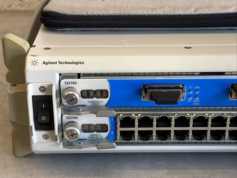 Agilent N2X E7912A with E5215A 10/100 Ethernet & E5216A Units