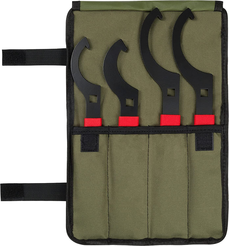 Universal Coilover Adjustment Spanner Wrench Set, 4 Pc. Tool Kit for Suspension