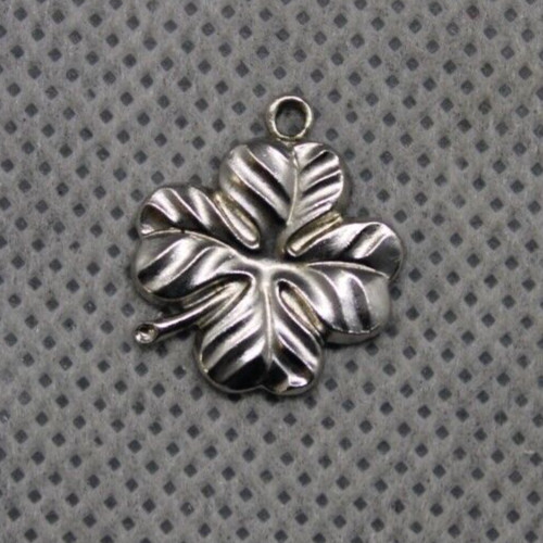 sterling silver 4 leaf charm