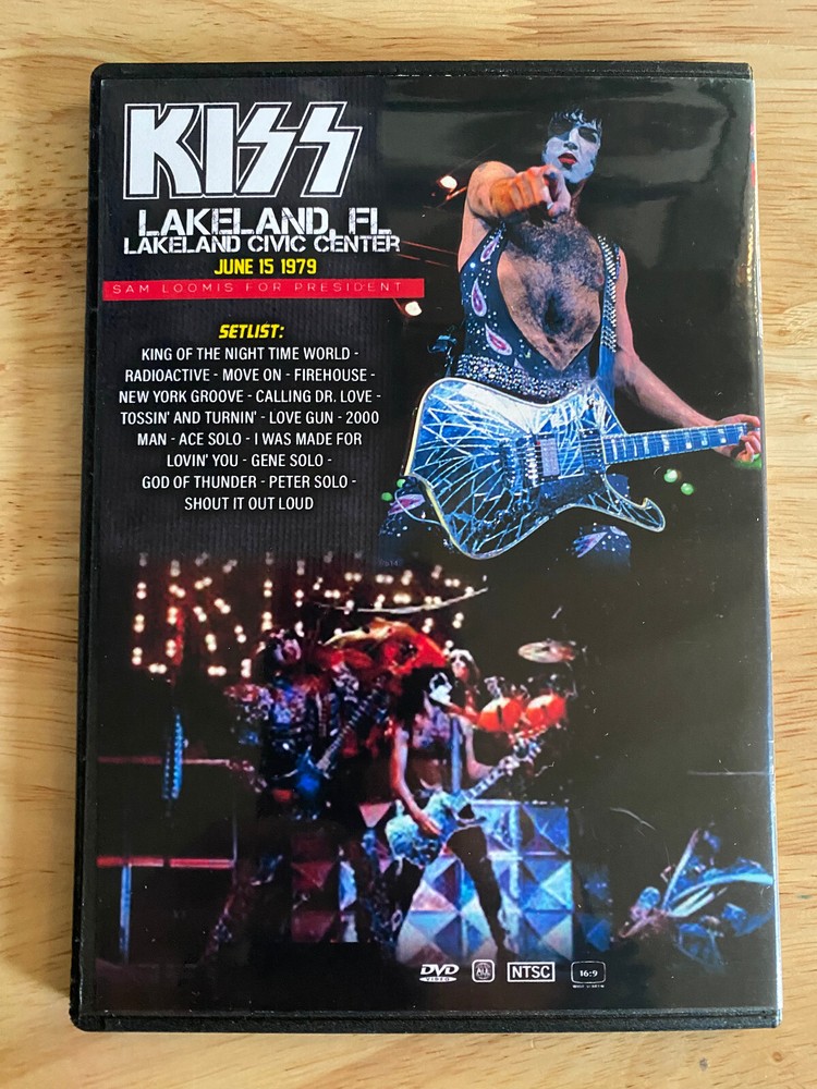 KISS - Live in Lakeland 1979 DVD Gene Simmons Paul Stanley Ace Frehley