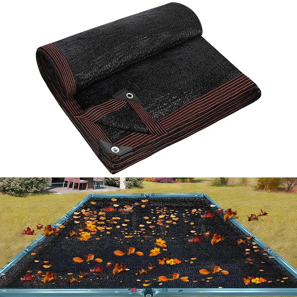 20 x 40FT Pool Leaf Net Cover- Thicken Rectangle Leaf Netting for Inground an...