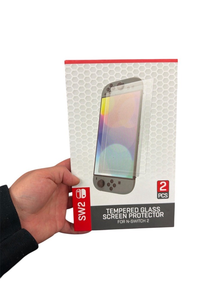 Nintendo Switch 2 Tempered Glass Screen Protector For Console 2 Pack