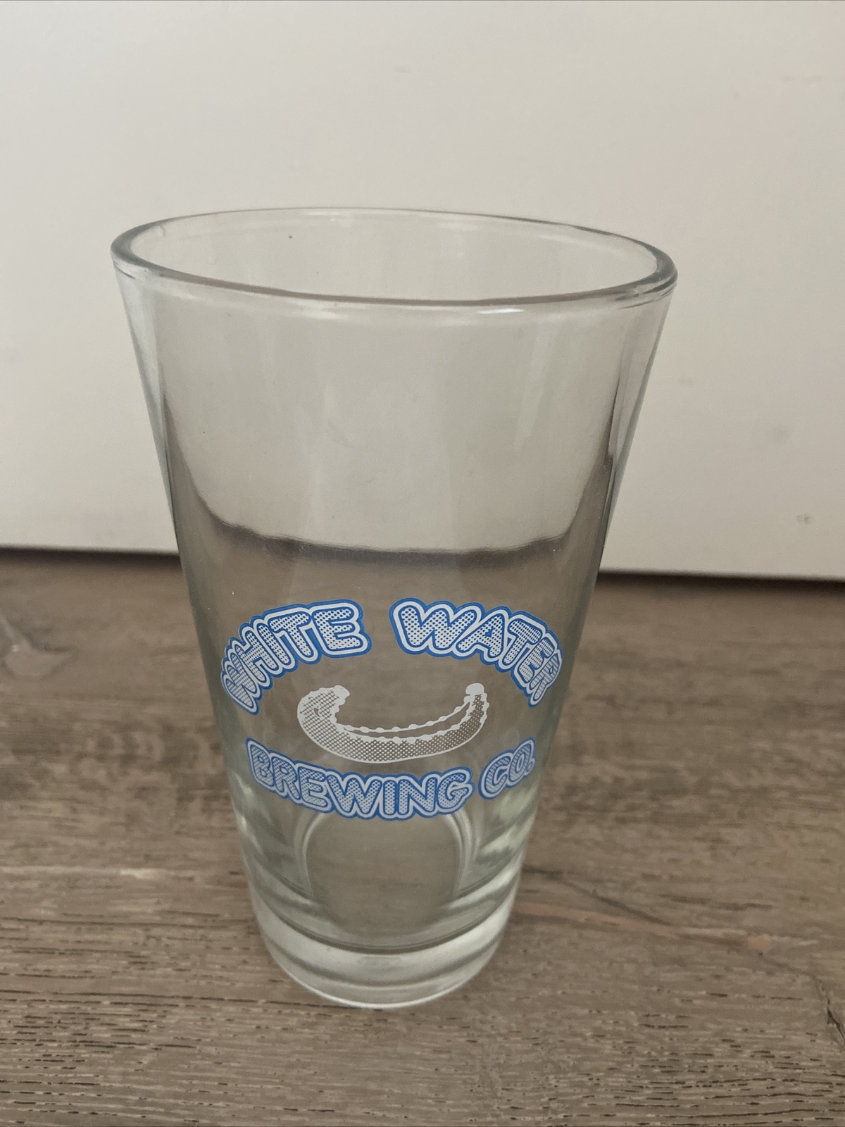 Vintage White Water Brewing Co. Beer Pint Glass