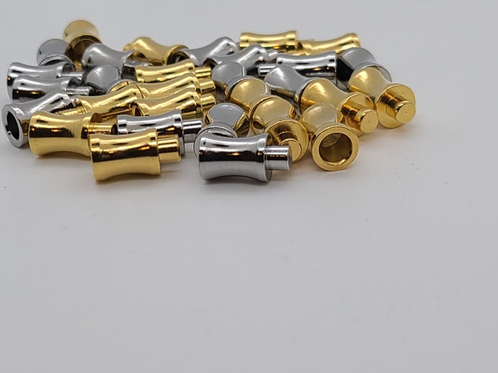 Metal Gold/Silver Tone Checker Pcs
