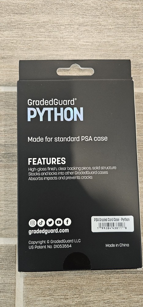 GradedGuard PSA Graded Card Case Guard Protector PYTHON Limited Edition