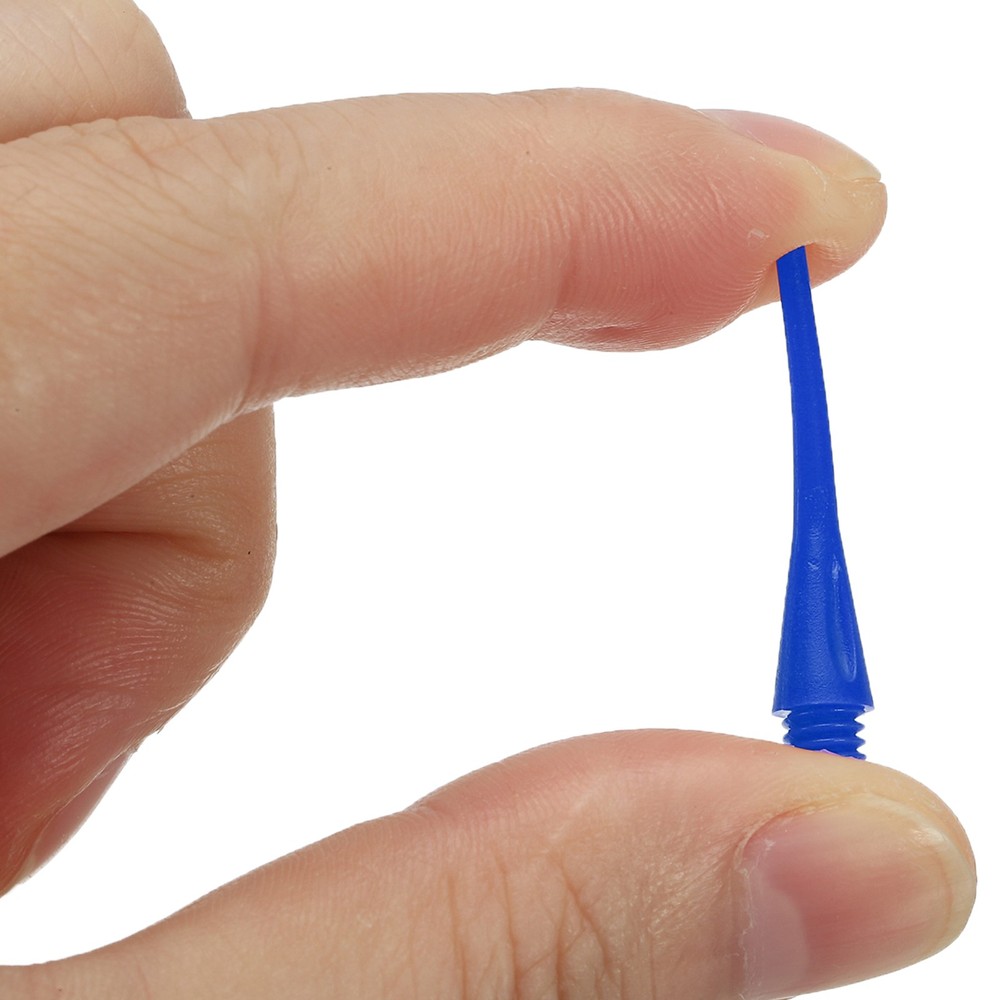 100 Pack Plastic Dart Tips 2BA Thread Soft Tip Dart Points Dart Blue