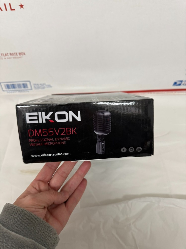 PROEL Eikon DM55V2BK Vintage Design Professional Vocal Dynamic Microphone Black